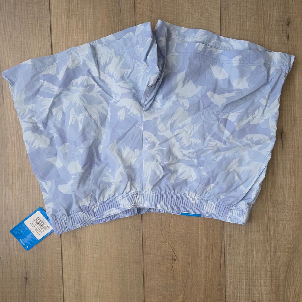 Columbia Women's Sandy River II Printed Blue Shorts Women Sz L - Picture 4 of 11